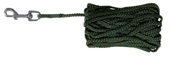 Trixie Smycz treningowa nylonowa zielona 5m / ø 5 mm