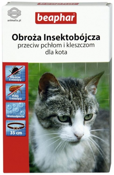 Zdjęcie Beaphar Obroża owadobójcza  35 cm, dla kota 
