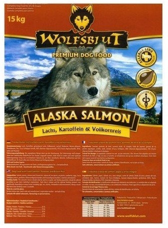Zdjęcie Wolfsblut Dog Alaska Salmon  z łososiem i ryżem 2kg