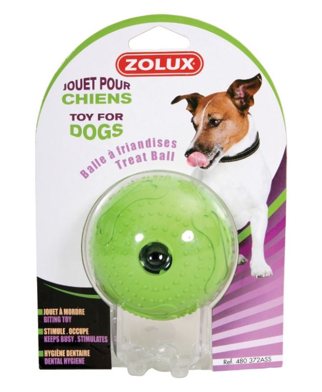 Zdjęcie Zolux Piłka kauczukowa na przysmaki dla psa  7,5 cm 