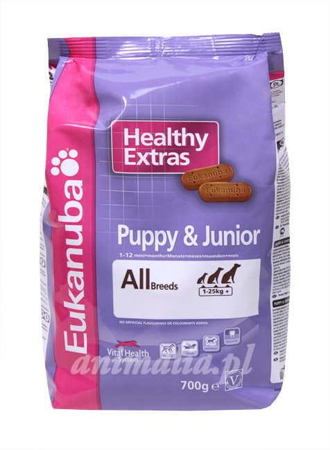 Zdjęcie Eukanuba Healthy Extras  Puppy & Junior All Breeds 700g