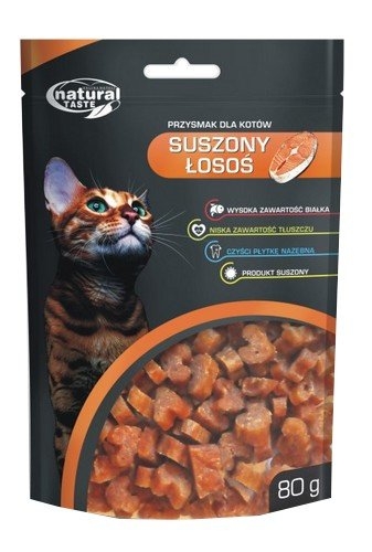 Zdjęcie Natural Taste Przysmak dla kotów  suszony łosoś 80g