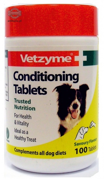 Zdjęcie Vetzyme Conditioning Tablets  dla psów 100 tabl.
