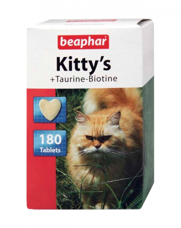 Zdjęcie Beaphar Kittys Taurin / Biotin  z tauryną i biotyną 180 szt.
