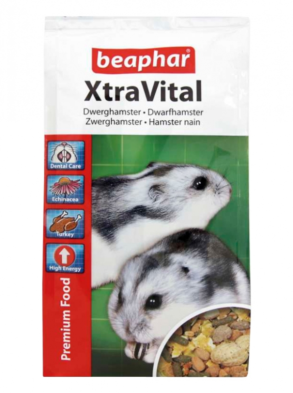 Zdjęcie Beaphar Xtra Vital Complete Food pokarm premium  dla chomika dżungarskiego 500g