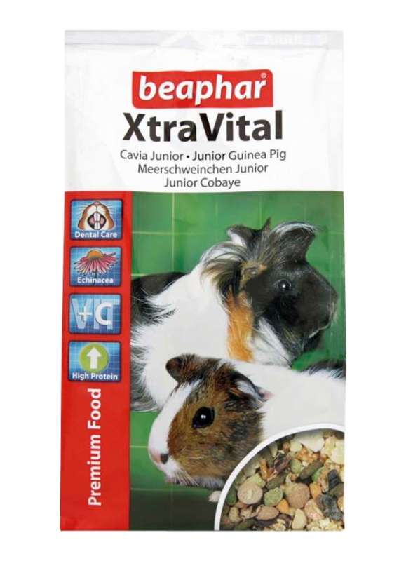 Zdjęcie Beaphar Xtra Vital Complete Food pokarm premium  dla młodej świnki morskiej 500g