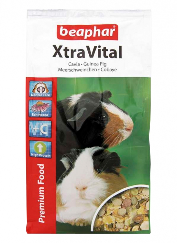 Beaphar Xtra Vital Complete Food pokarm premium dla świnki morskiej 1kg