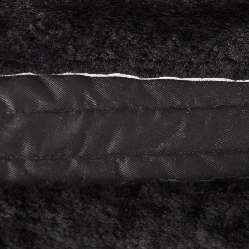 Zdjęcie BR Podkładka pod siodło z owczego futra  czarna 