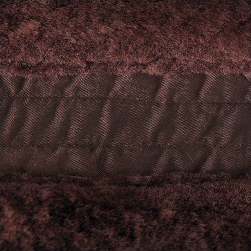 Zdjęcie BR Podkładka pod siodło z owczego futra z wkładkami korekcyjnymi brązowa, full 
