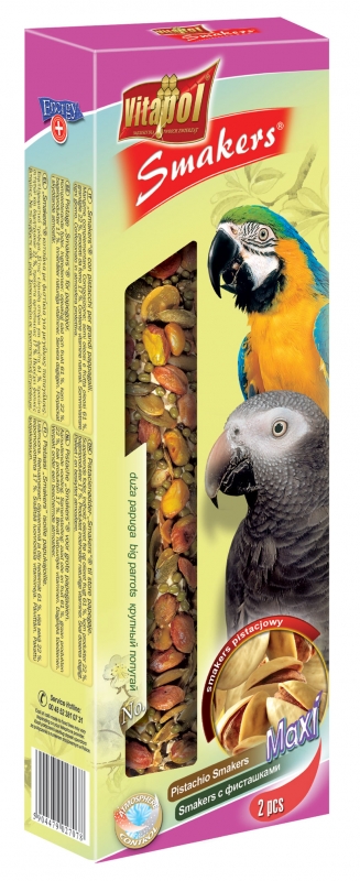 Vitapol Kolby Smakers dla dużych papug pistacjowe 2 szt.