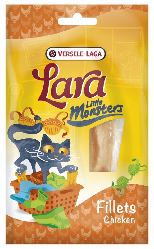 Zdjęcie Versele Laga Lara Little Monster filets dla kota  filety z kurczaka w sosie 25g