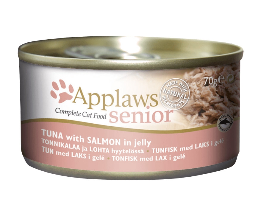 Applaws Senior puszka dla kotów starszych tuńczyk z łososiem w galarecie 70g