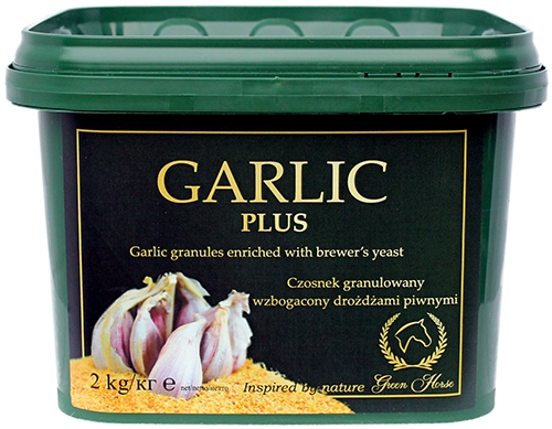 Zdjęcie Green Horse Garlic Plus czosnek granulowany z dodatkiem drożdży piwnych granulat 2kg