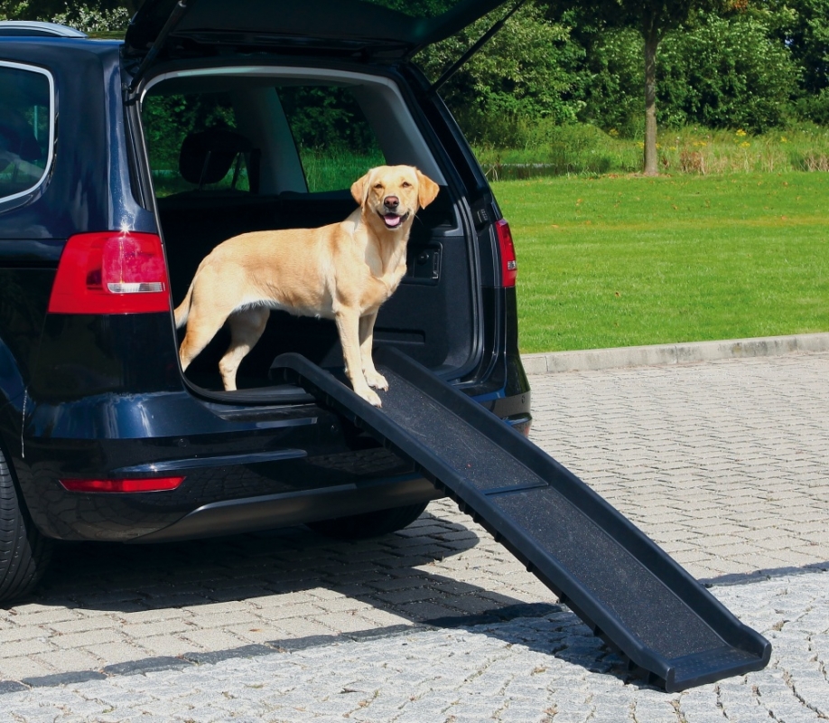 Trixie Petwalk składana rampa dla psa do 90kg plastikowa czarna 156 x 45 cm
