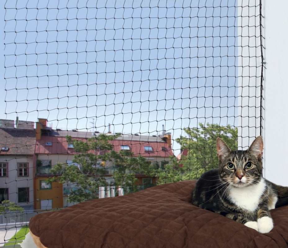 Zdjęcie Trixie Siatka ochronna do okien / balkonów  4 x 3 m, czarna 