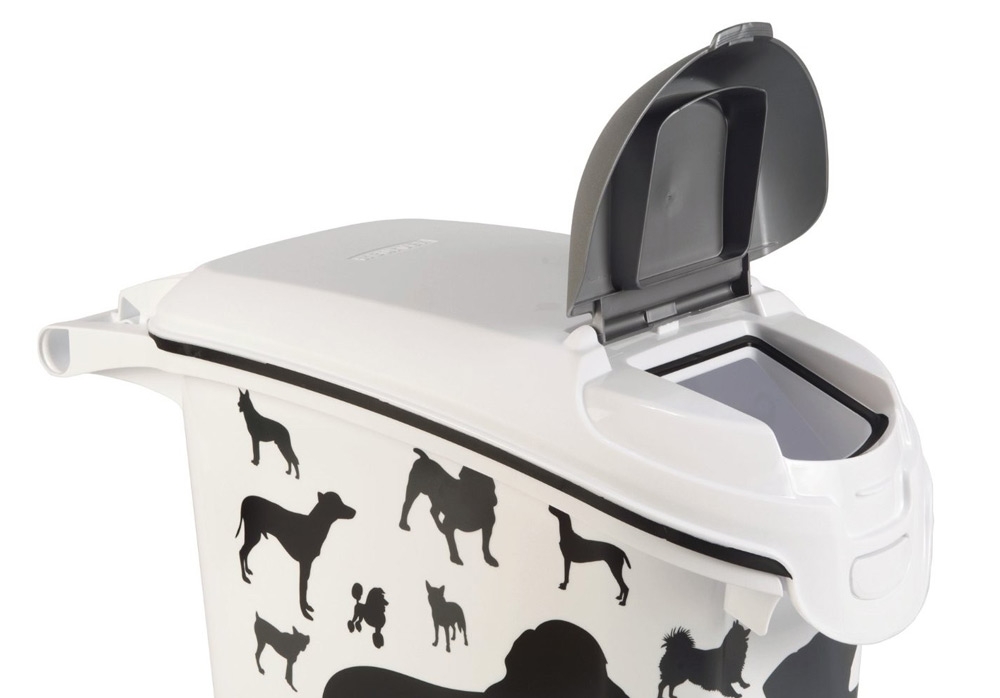 Zdjęcie Curver Pet Life pojemnik na karmę  w czarno-białe psy 10kg