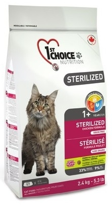 Zdjęcie 1st Choice Cat Adult 1+ Sterilized Grain Free   5kg