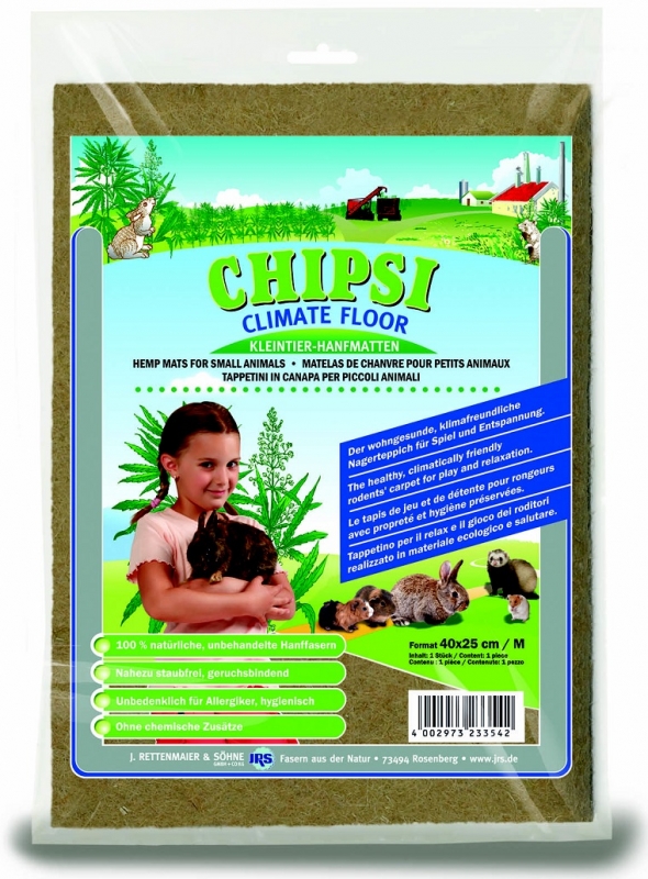 Zdjęcie JRS Chipsi Climate Floor mata konopna M  dla królików i gryzoni 40 x 25 cm 