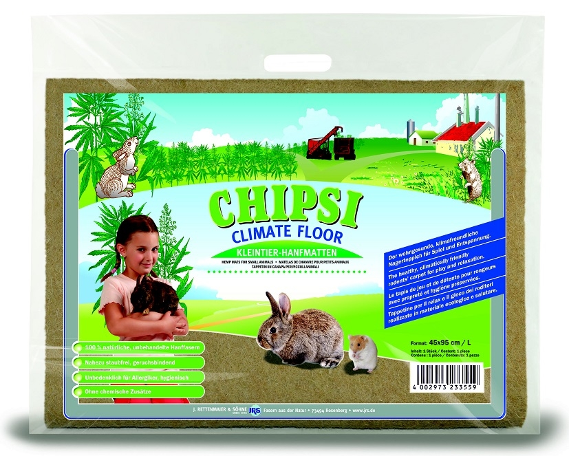 JRS Chipsi Climate Floor mata konopna L dla królików i gryzoni 45 x 95 cm