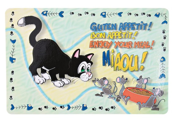 Zdjęcie Trixie Podkładka pod miski 44 x 28 cm  dla kotka z napisami 