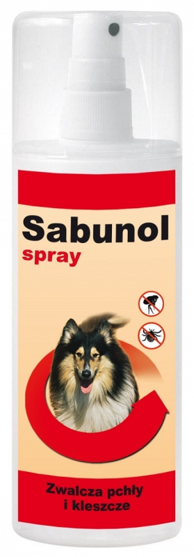 Z laboratorium Dr Seidla Sabunol Spray dla psów przeciwko pchłom i kleszczom 100ml