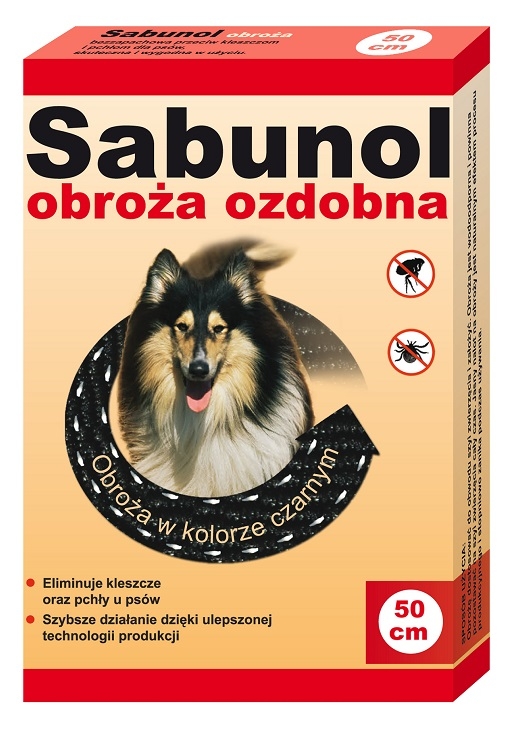 Zdjęcie dr Seidel Sabunol GPI Obroża dla psa przeciw kleszczom i pchłom czarna 50 cm