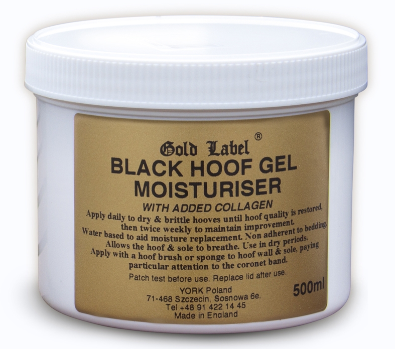 Gold Label Hoof Gel Moisturiser żel nawilżający do kopyt Black 500ml
