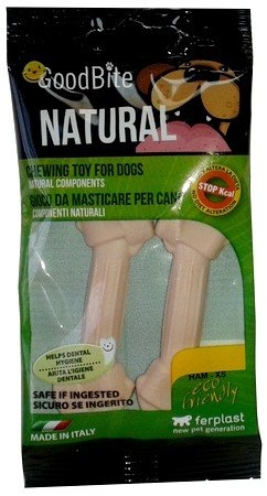 Zdjęcie Ferplast GoodBite Natural zabawka kość dla psa XS 8 cm szynka 2 szt.
