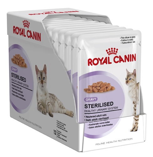 Zdjęcie Royal Canin Pudełko saszetek Sterilised w sosie   12x 85g