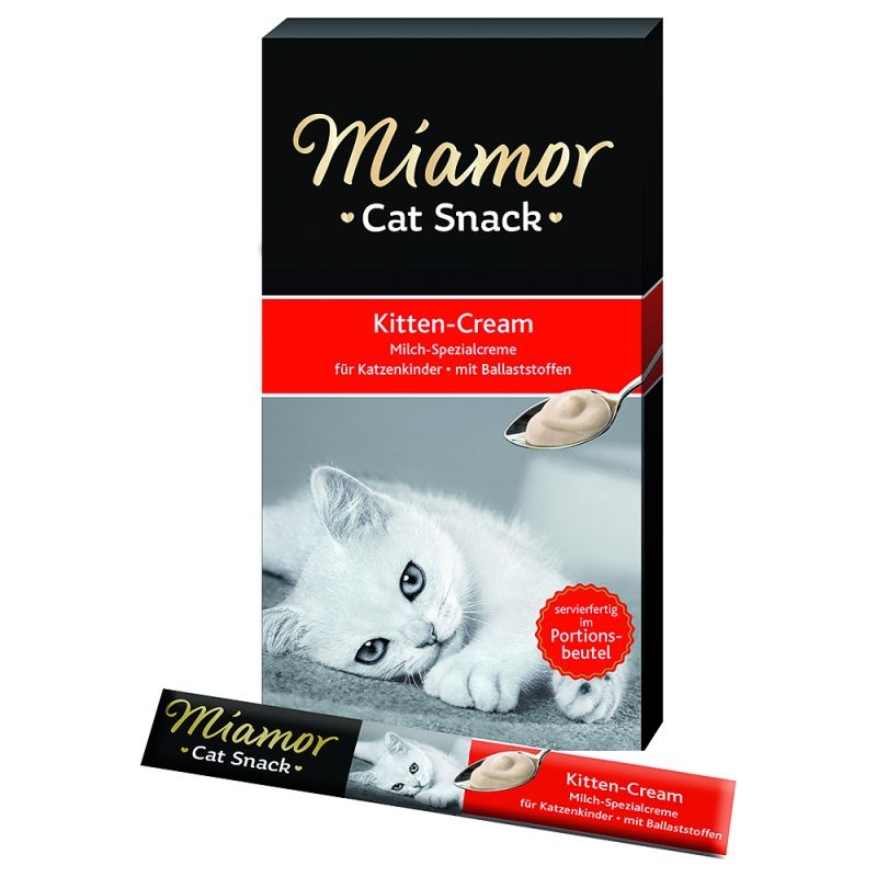 Zdjęcie Miamor Kitten-Cream  sos z dodatkiem włókien dla kociąt 5 szt.