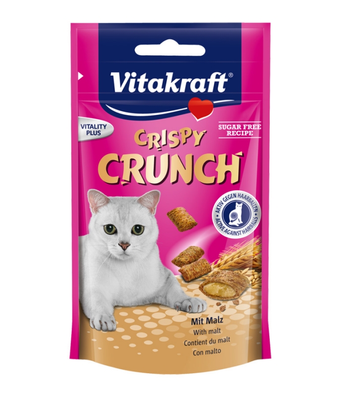 Zdjęcie Vitakraft Cat Crispy Crunch  ciasteczka z nadzieniem ze słodu 60g