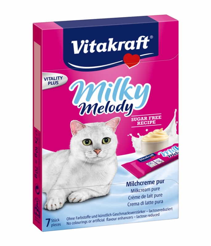 Zdjęcie Vitakraft Cat Milky Melody krem dla kota  mleczny 7 szt. 