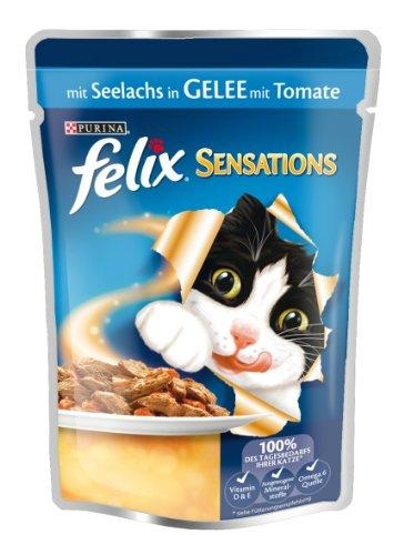 Zdjęcie Felix Saszetka Sensations dla kotów  rdzawiec w galaretce pomidorowej 100g