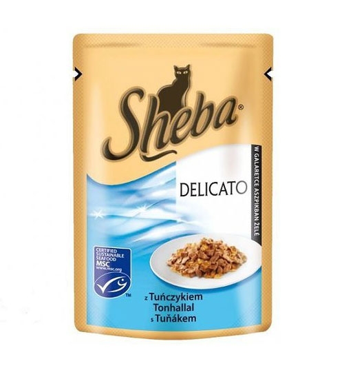 Sheba Delicato saszetka z tuńczykiem w galaretce 85g
