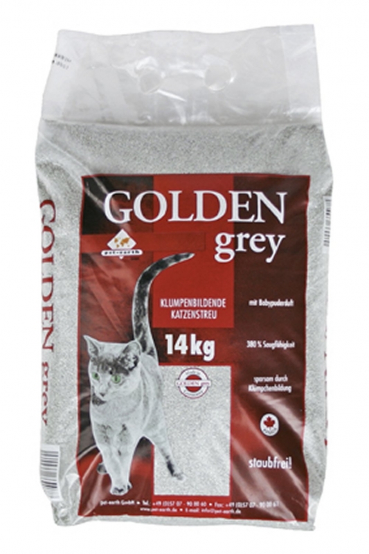Zdjęcie Golden Grey Samozbrylający żwirek dla kotów  standard 14kg