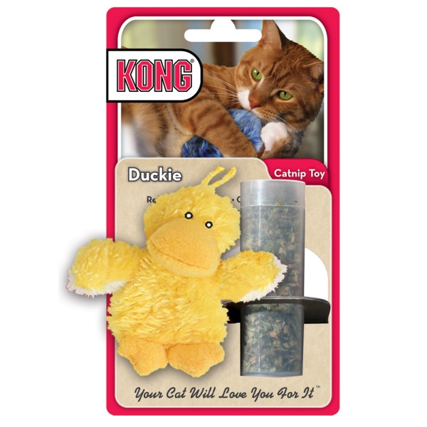 Zdjęcie Kong Cat Toys Duckie zabawka dla kota z kocimiętką kaczuszka 
