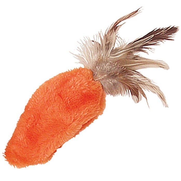 Zdjęcie Kong Cat Toys Feather Top Carrot zabawka dla kota z kocimiętką marchewka 