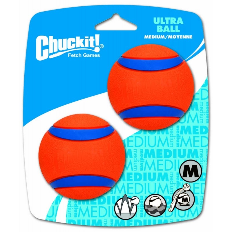 Zdjęcie Chuckit! Ultra Ball Dwupak piłka do aportowania dla psa Medium 2 szt.