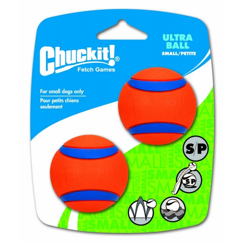 Chuckit! Ultra Ball Dwupak piłka do aportowania dla psa Small 2 szt.