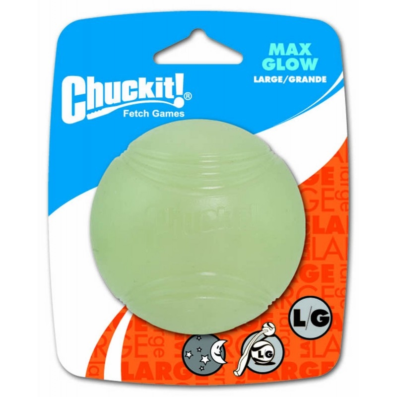 Zdjęcie Chuckit! Max Glow Ball piłka świecąca w ciemności dla psa Large 