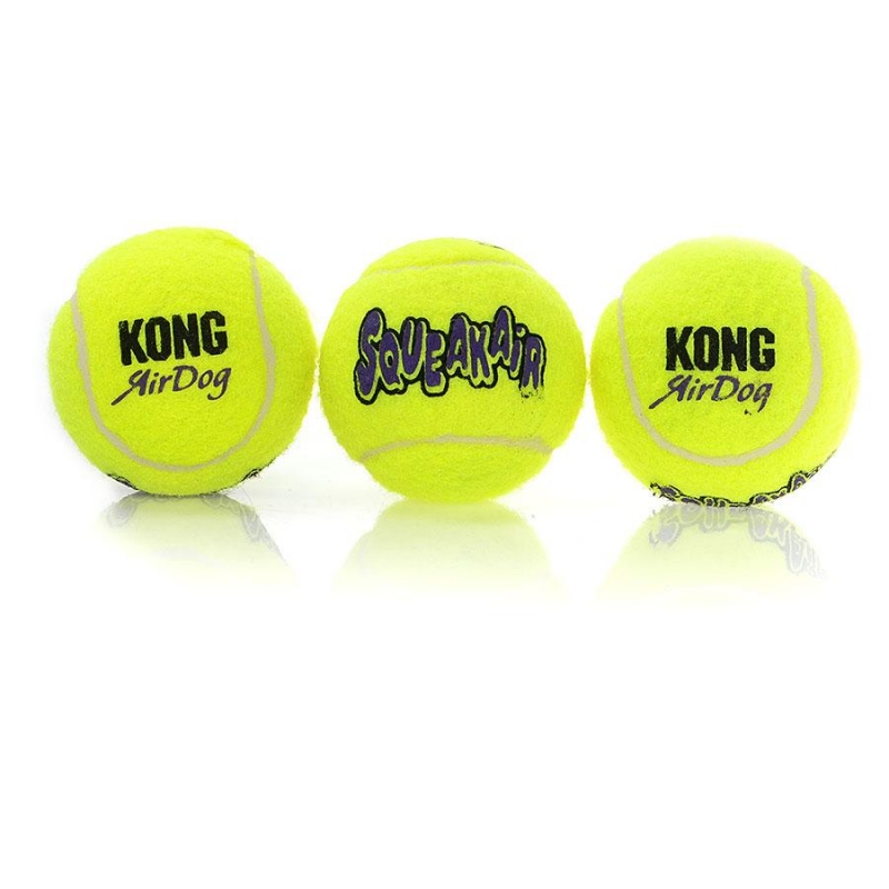 Zdjęcie Kong Airdog Squeaker piłki tenisowe  Small (5 cm) 3 szt.