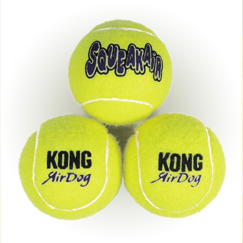 Zdjęcie Kong Airdog Squeaker piłki tenisowe  X-Small (4 cm) 3 szt.