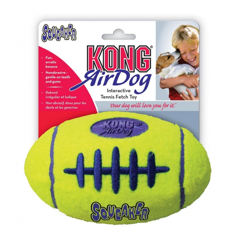 Zdjęcie Kong Airdog Squeaker piłka futbolowa  Medium (12 cm) 