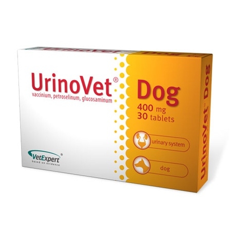 VetExpert UrinoVet Dog 400mg dla psów 30 tabletek
