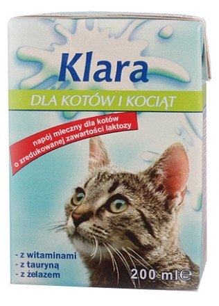 Zdjęcie OSM Łowicz Mleko Klara  dla kotów i kociąt 200 ml