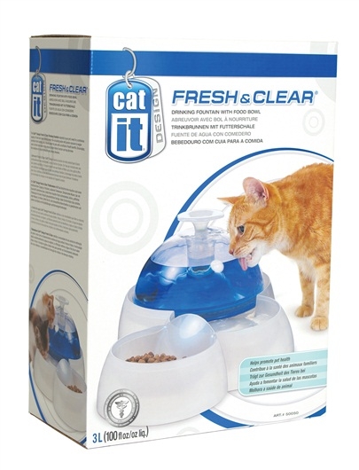 Zdjęcie catit Poidełko fontanna dla kota z miseczką  dla kotów i psów 3.0l
