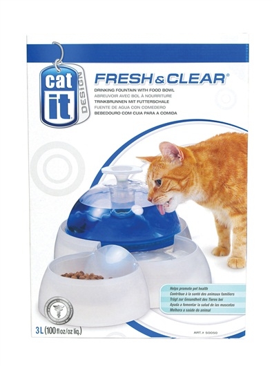 Zdjęcie catit Poidełko fontanna dla kota z miseczką  dla kotów i psów 3.0l