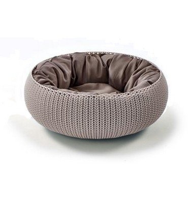 Zdjęcie Curver Knit Cozy Pet Bed legowisko dla kota lub psa beżowe śr. 54 cm