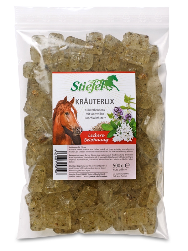 Zdjęcie Stiefel Krauterlix Bonbons cukierki ziołowe dla konia   500g
