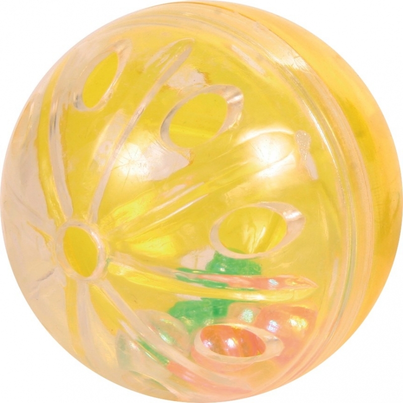 Zdjęcie Trixie Piłki grzechotki plastikowe przezroczyste  4.5 cm 4 szt.